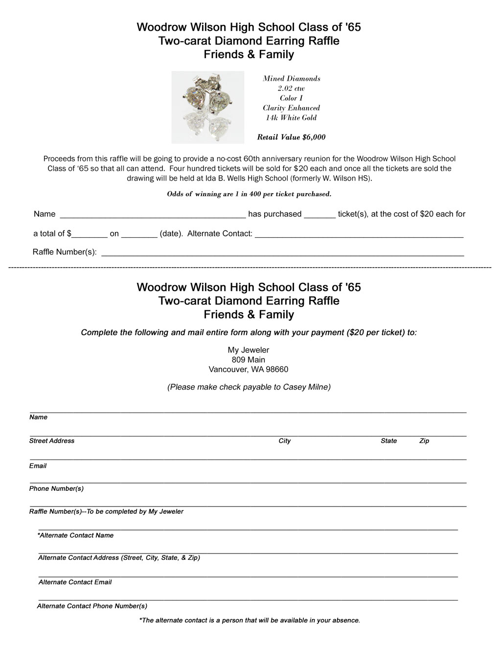 Raffle Form